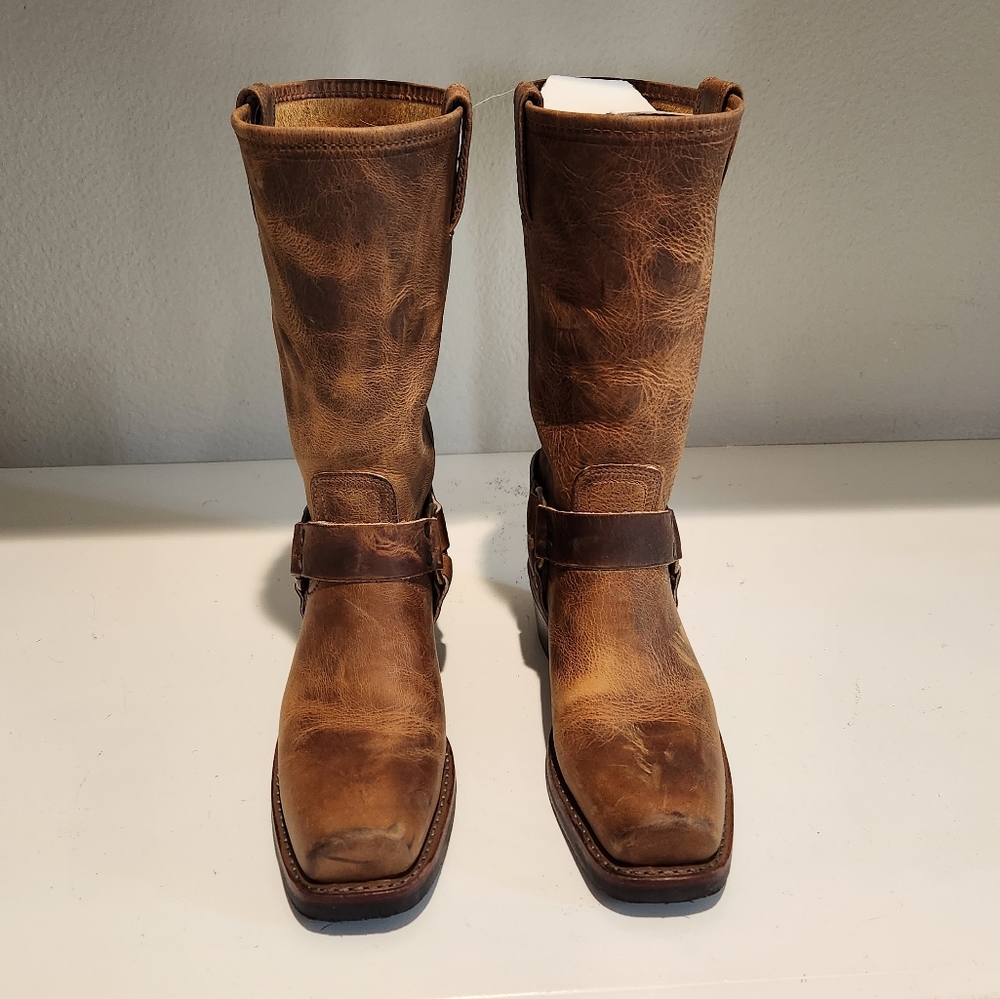 Frye Dark Brown Harness Boot